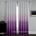Purple Ombre Curtains with Rod Pocket